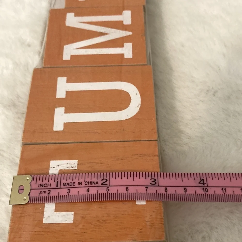 Target BP 2020 Autumn Wood Word Decor